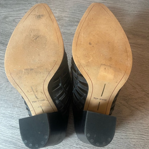 Dolce Vita Kacie Caged Black Leather Mule Sz.8.5 - Picture 6 of 7